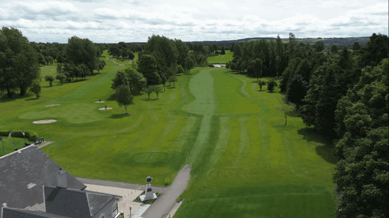 Aerial view of the 1st hole