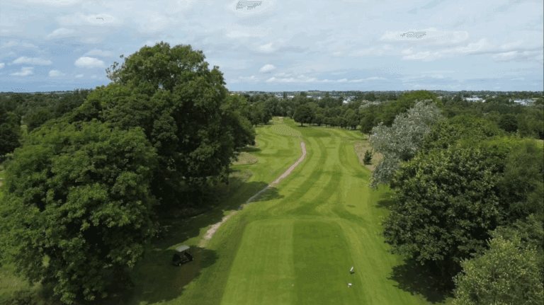 Aerial view of the 11th hole