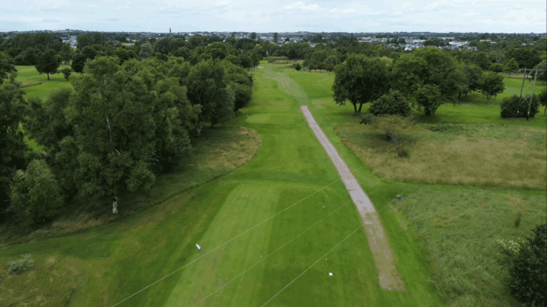 Aerial view of the 14th hole