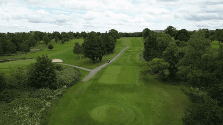 Aerial view of the 15th hole