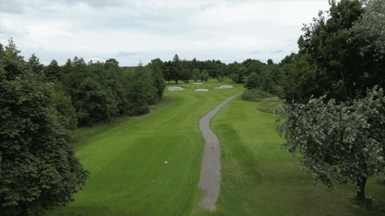 Aerial view of the 16th hole