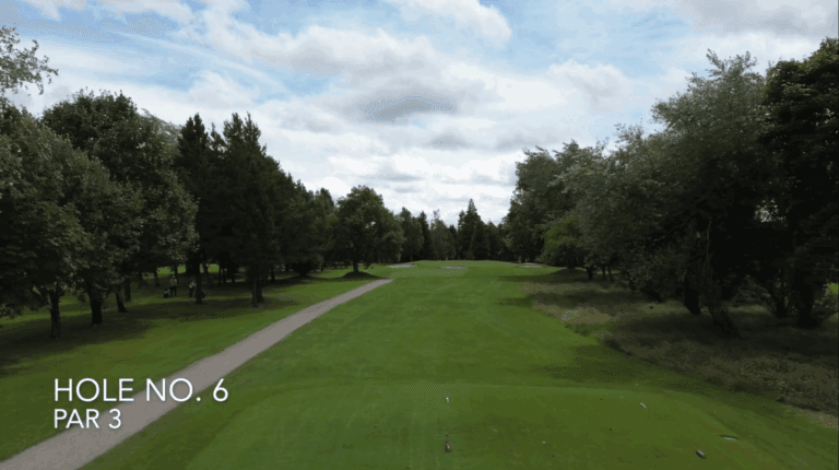 Aerial view of the 6th hole